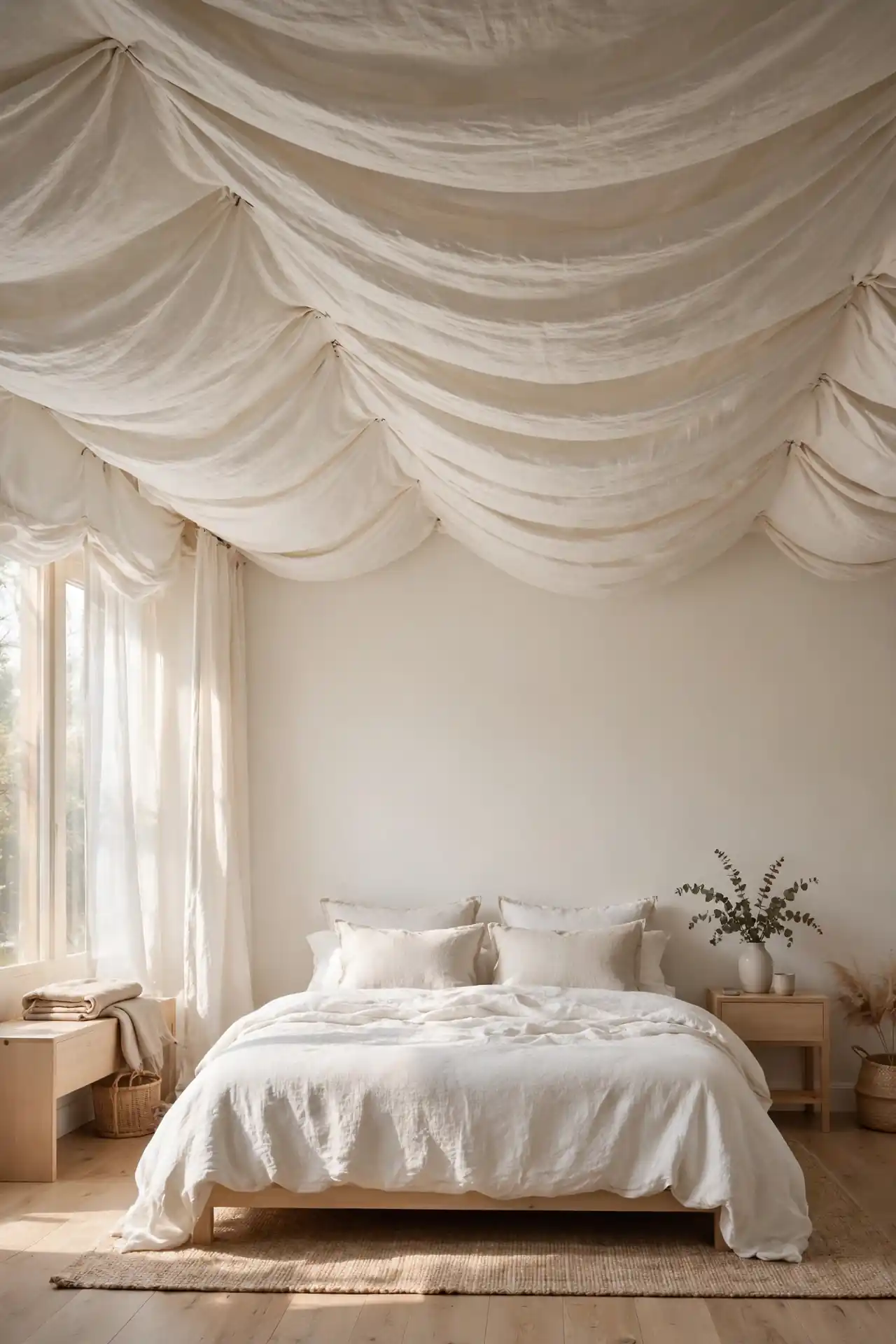 Draped Linen Canopy