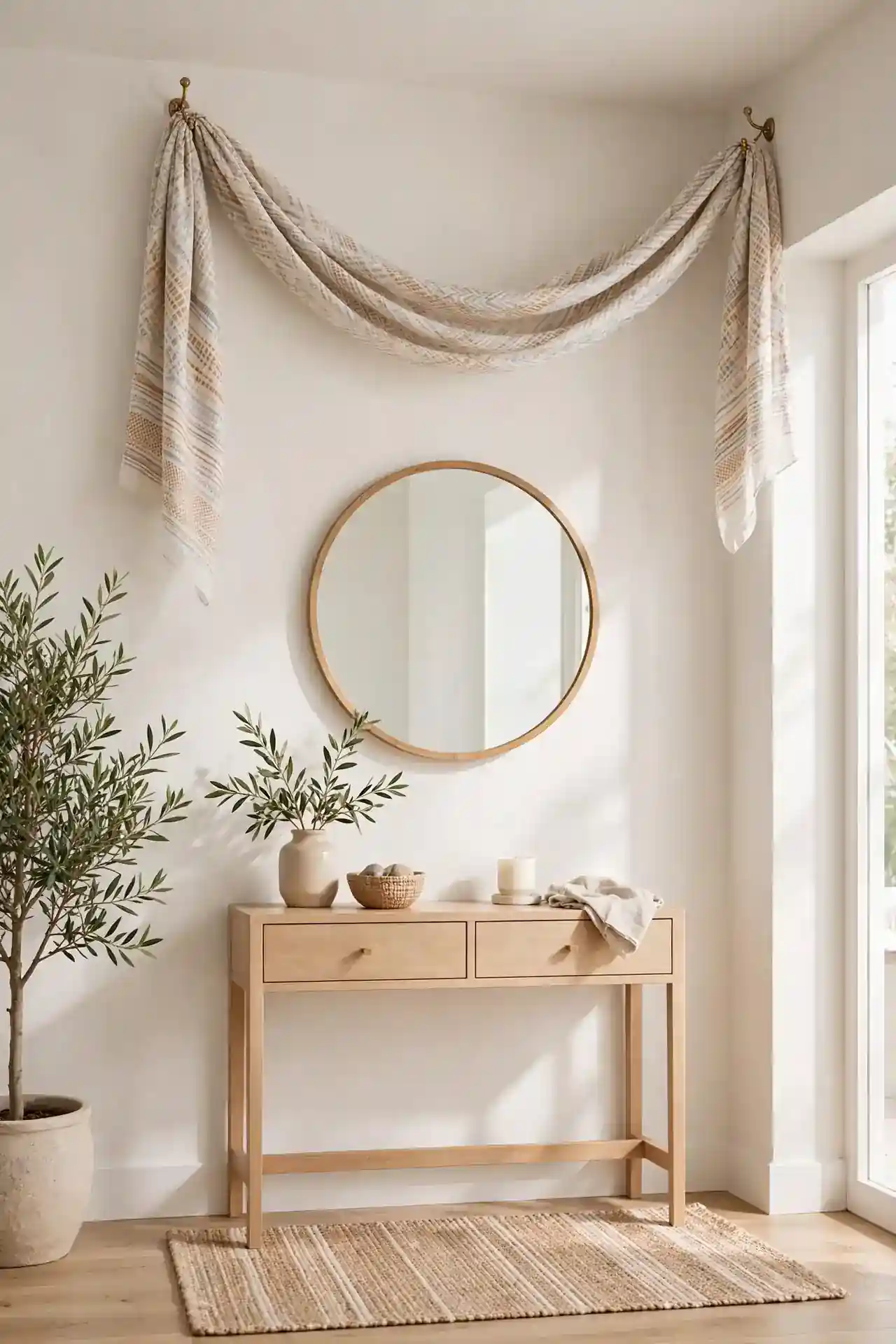 Entryway Fabric Swag