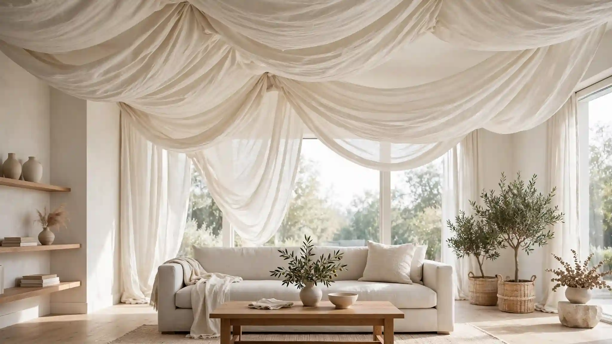 fabric ceiling