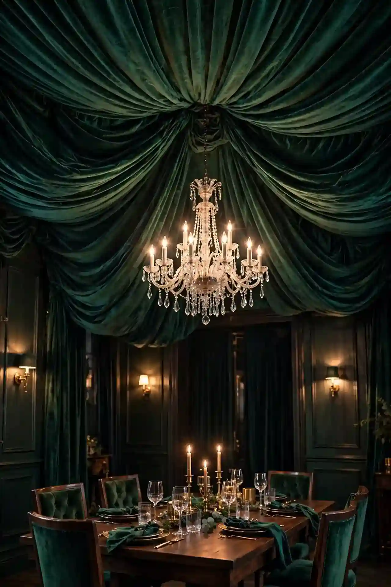 Pleated Velvet Drama