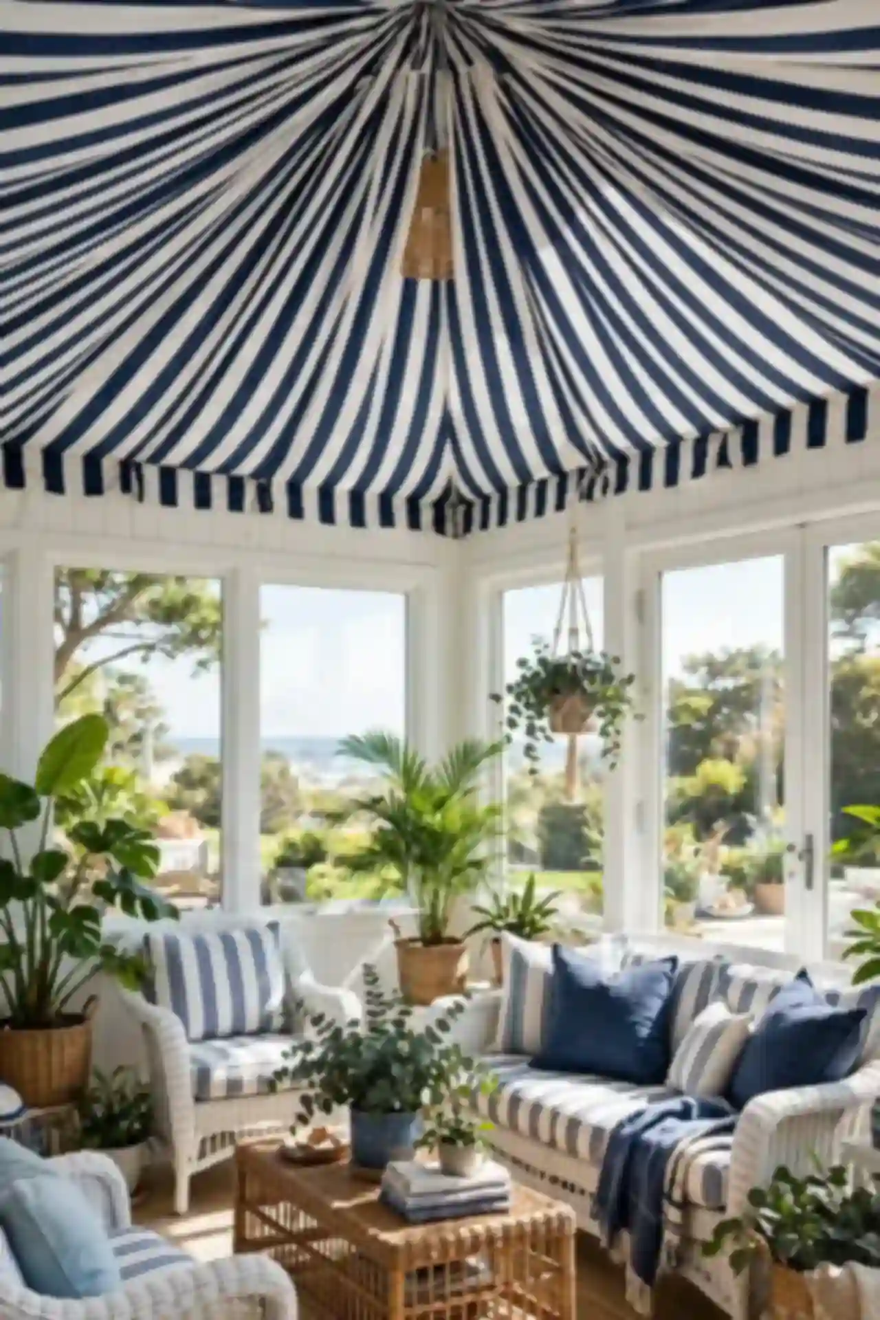 Striped Tent Panels