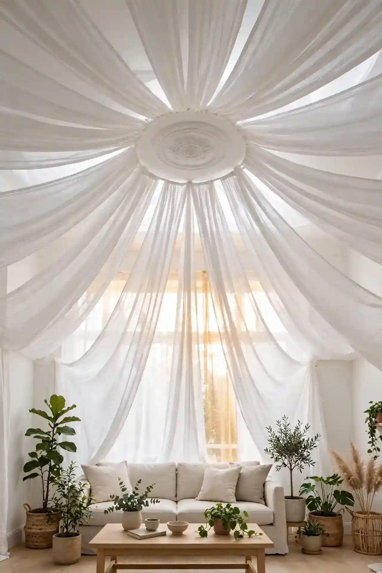 Tented Muslin Panels