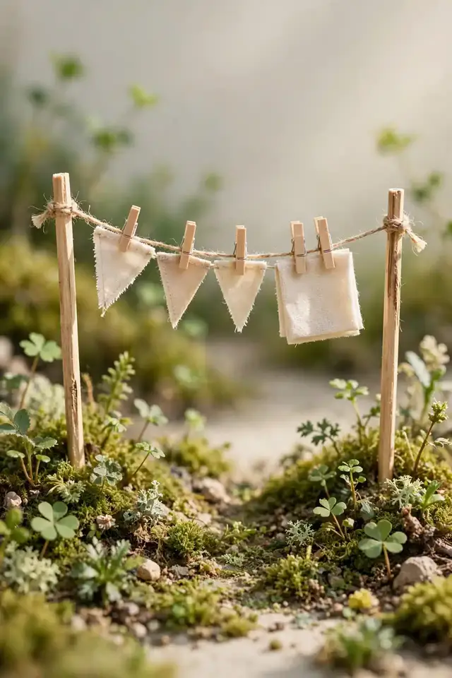 Tiny Clothesline Charms