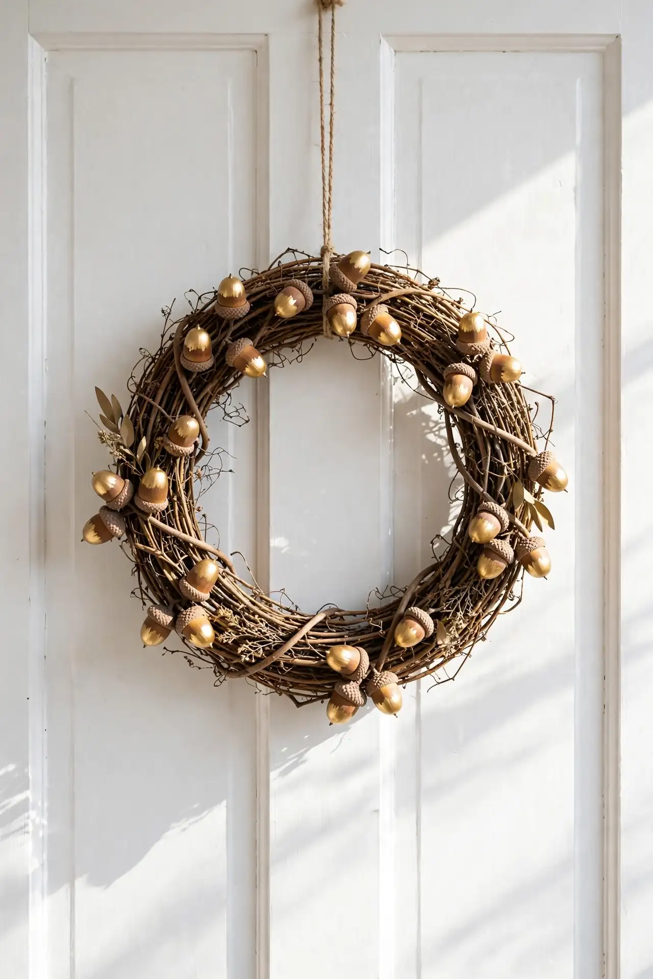 Gilded Acorn Wreath