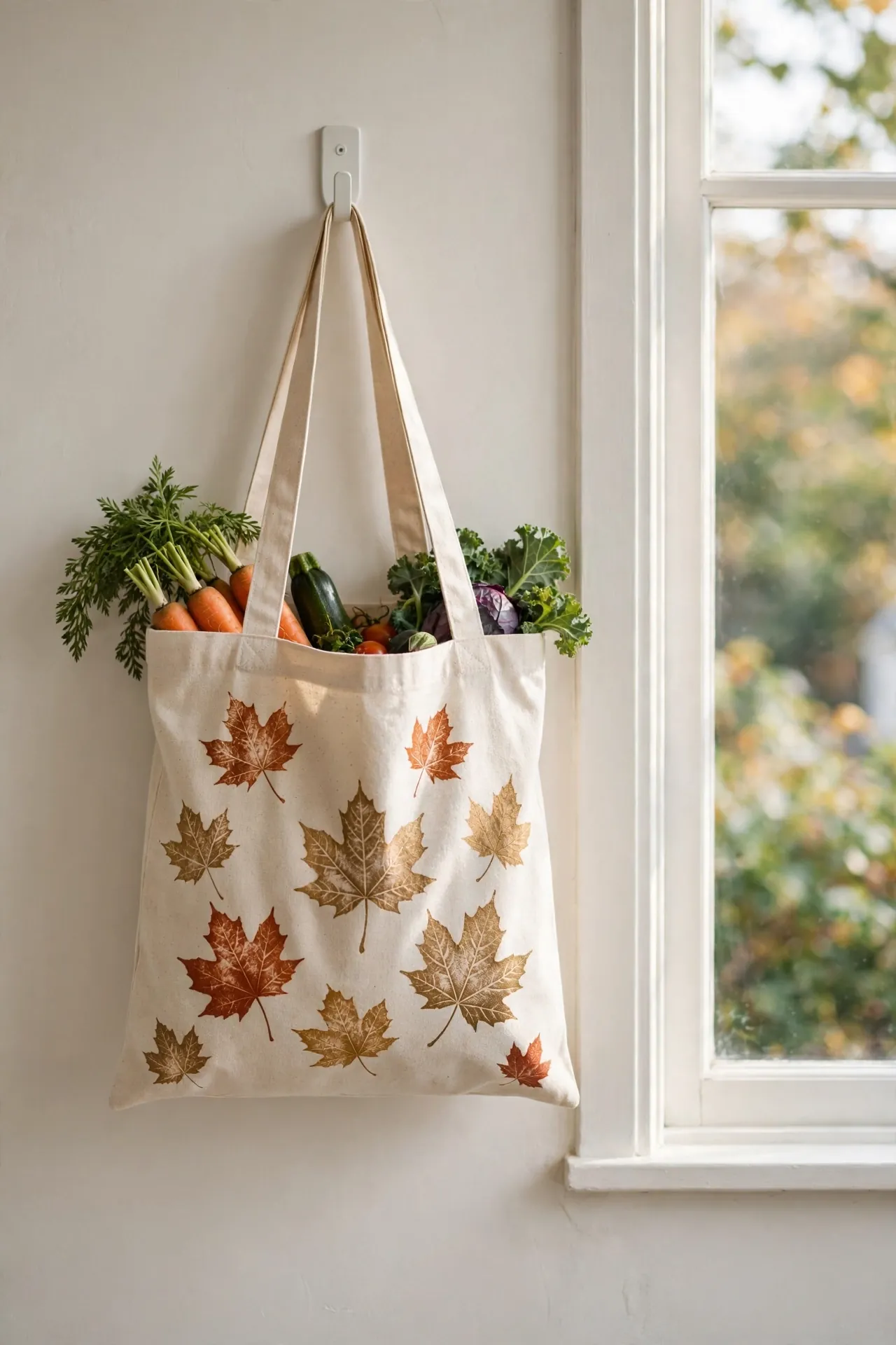 Leaf Printed Tote