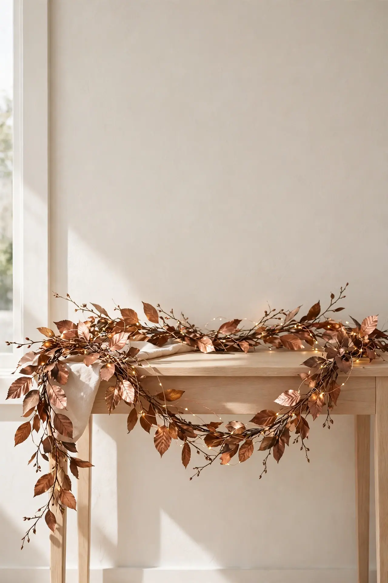 Copper Leaf Garland