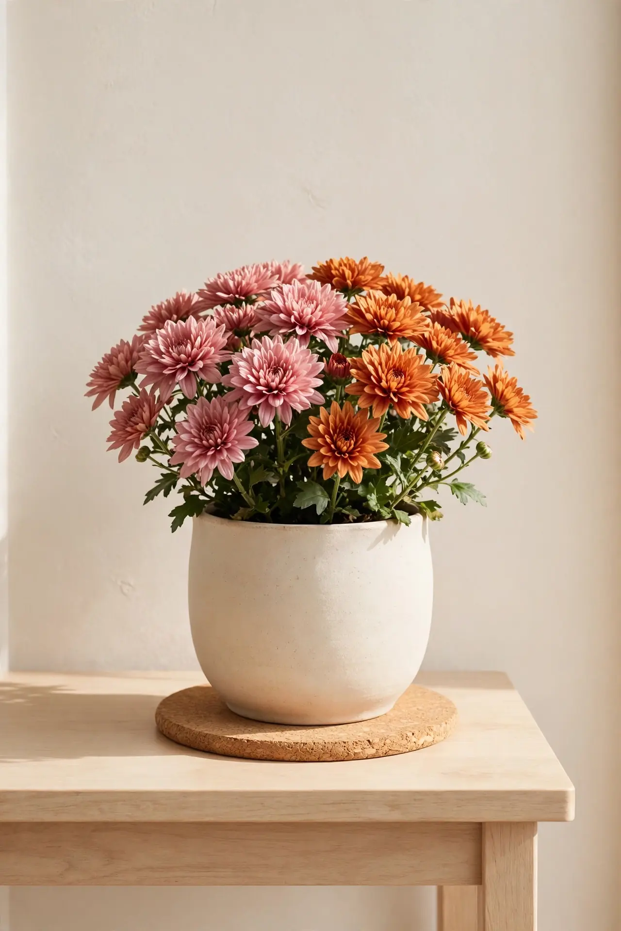 Muted Mums Pot