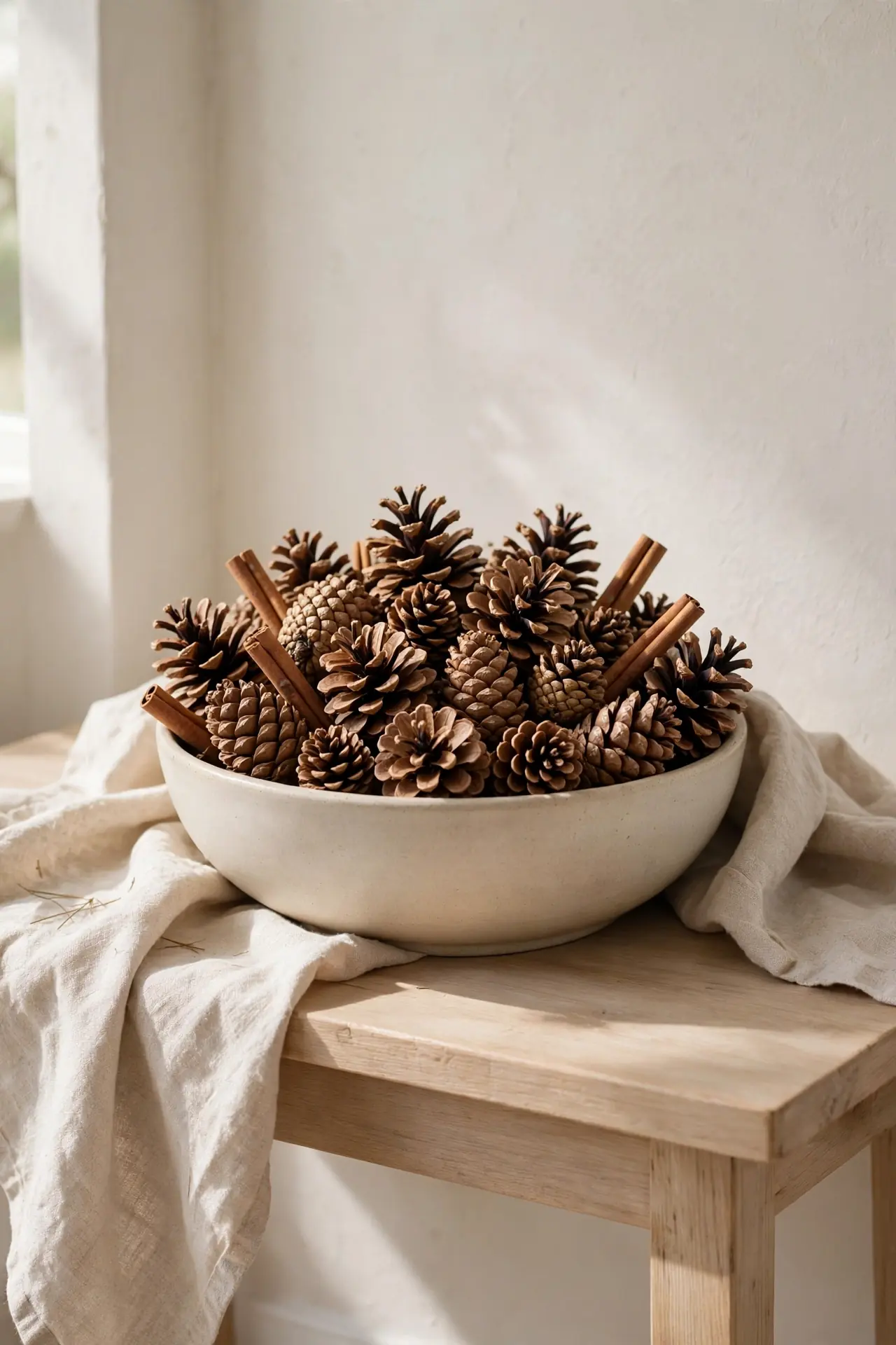 Pinecone Filled Bowl