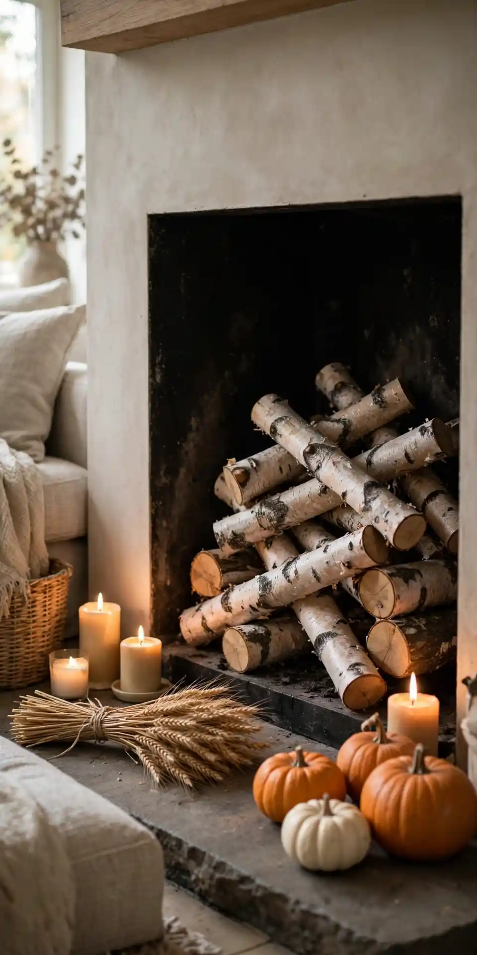 Birch Log Stack