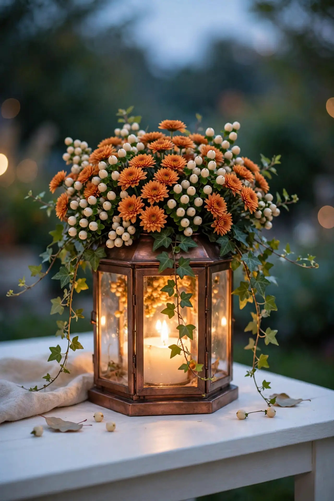 Copper Lantern Florals