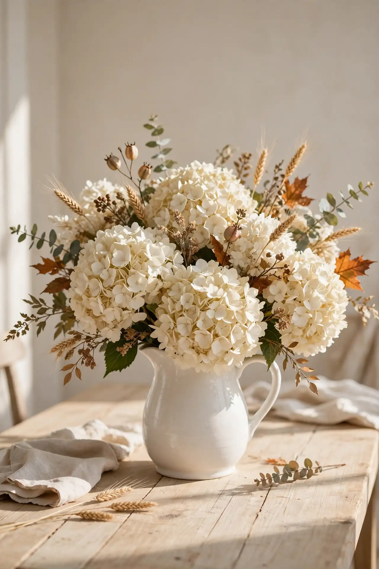 Cream Hydrangea Cluster