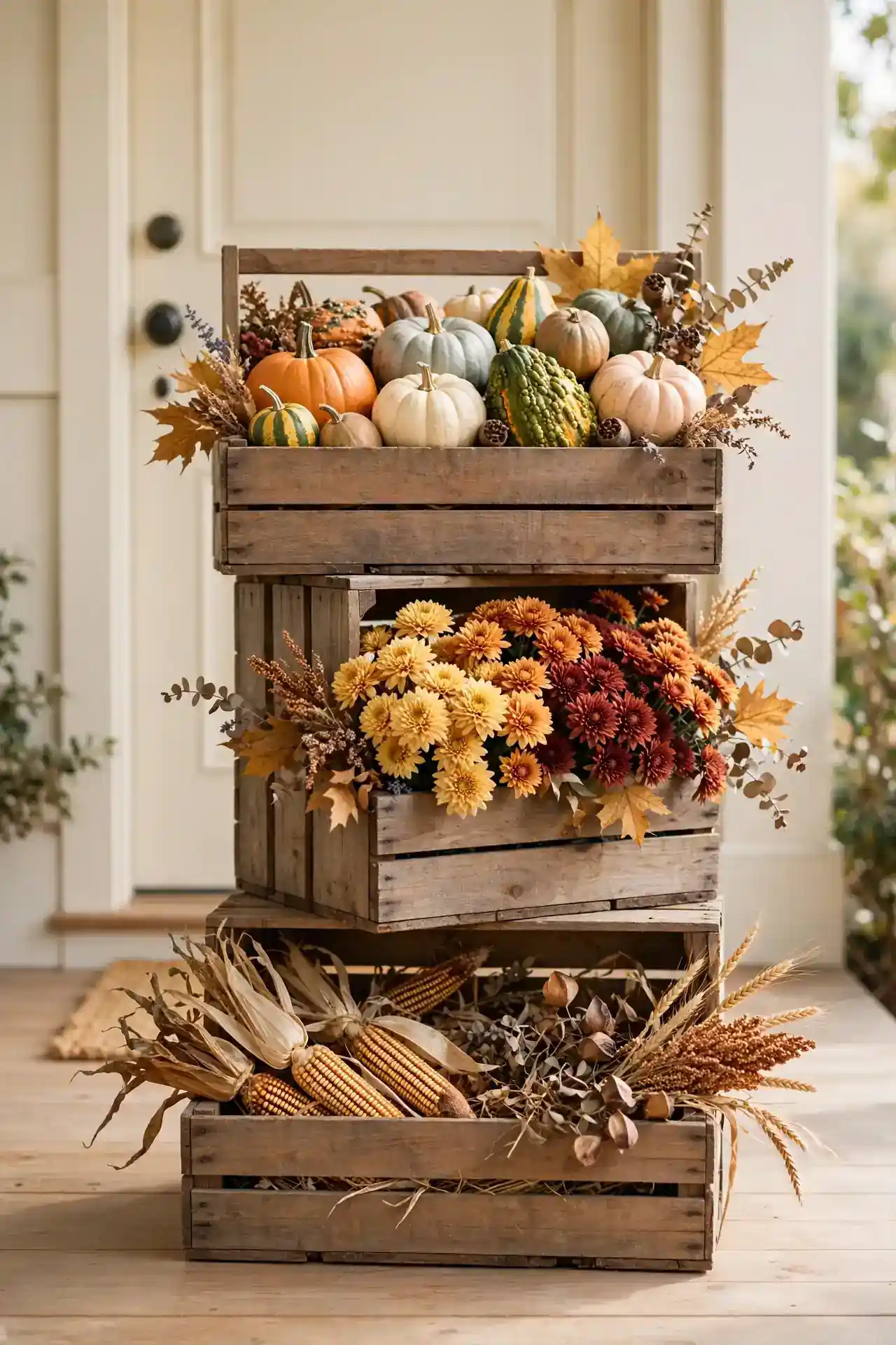 Rustic Crate Stack