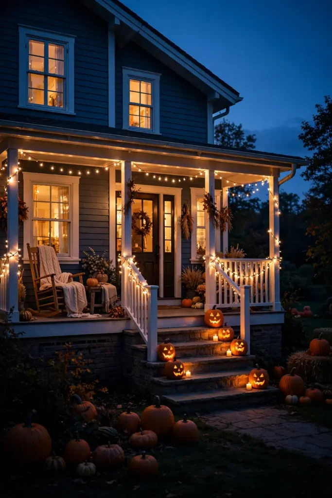 Evening Porch Lights