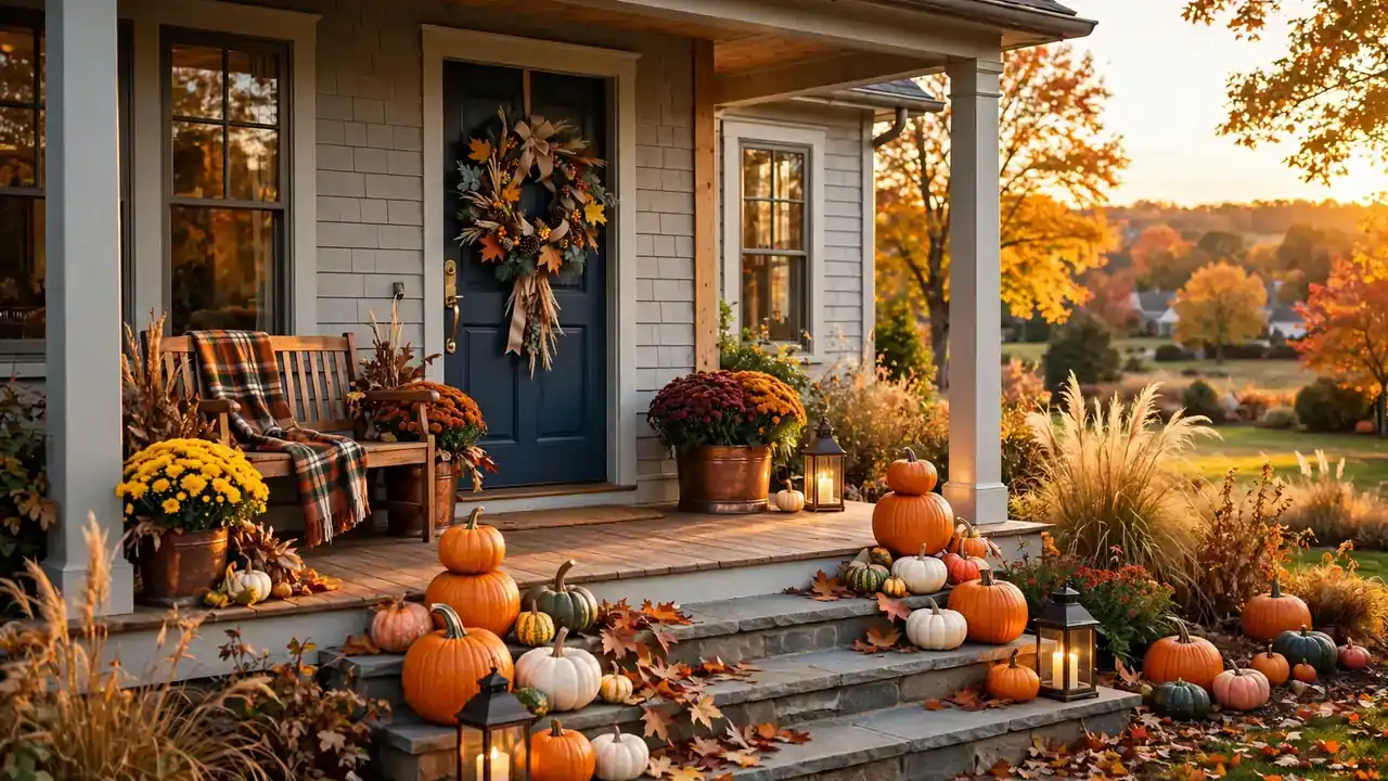 fall front porch decor ideas