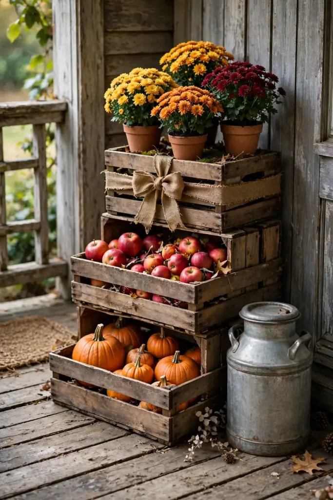 Rustic Crate Display