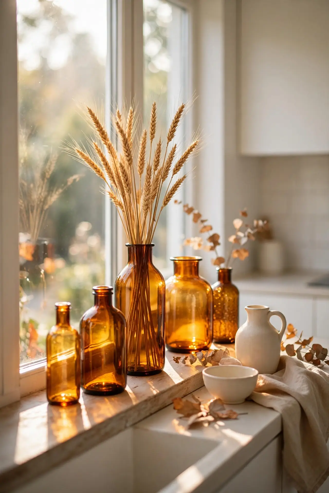Amber Glass Accents