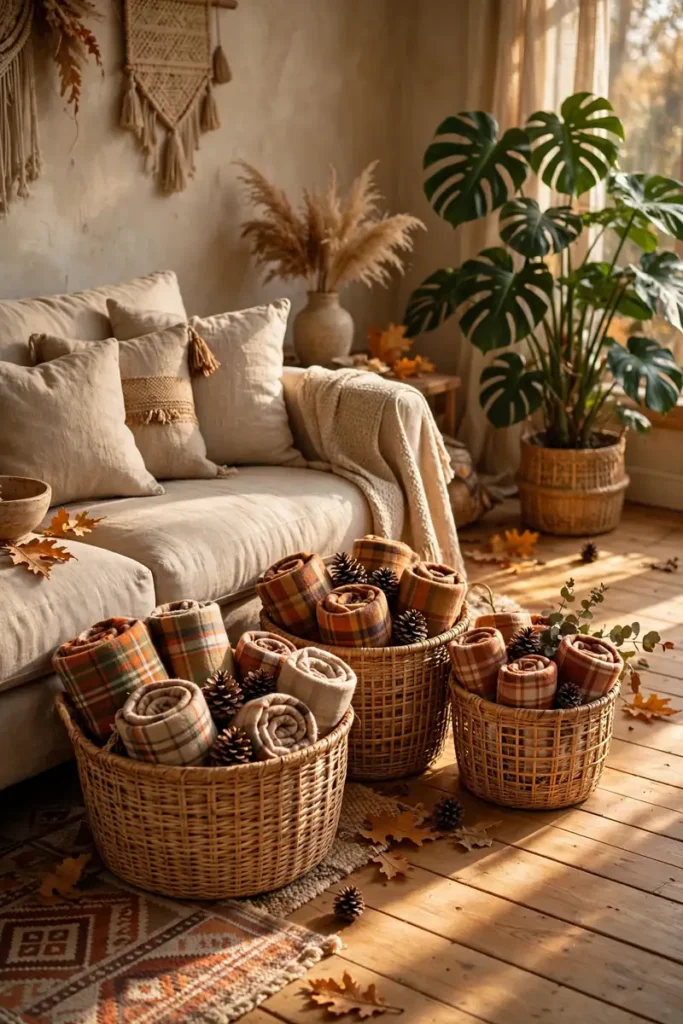 Warm Rattan Baskets