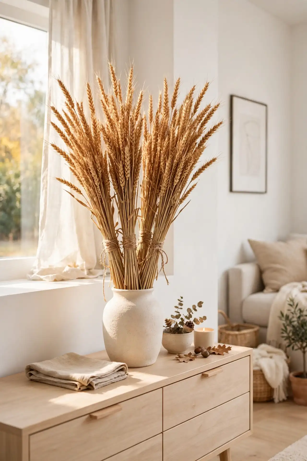 Dried Wheat Bundles