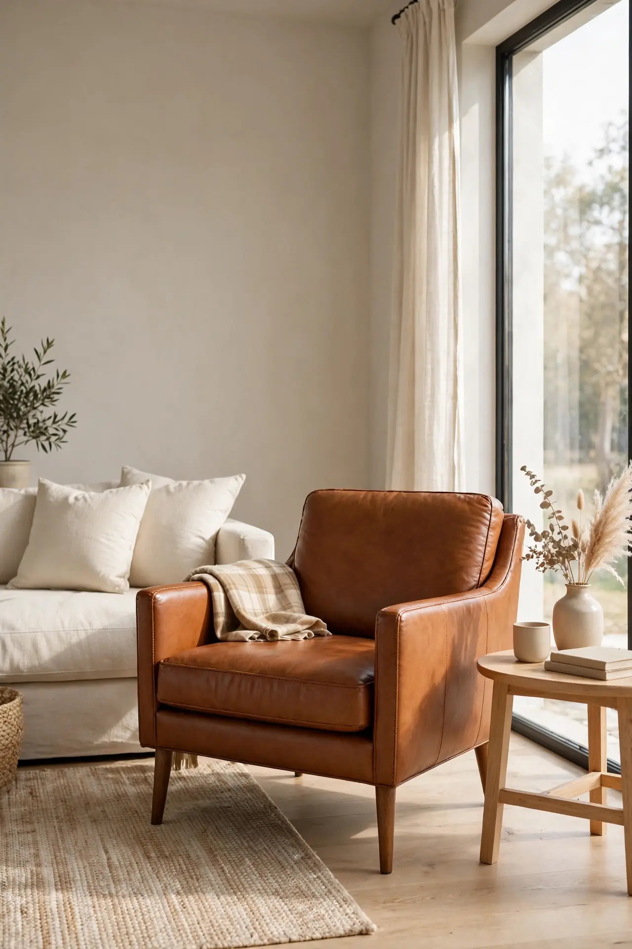 Leather Accent Chair