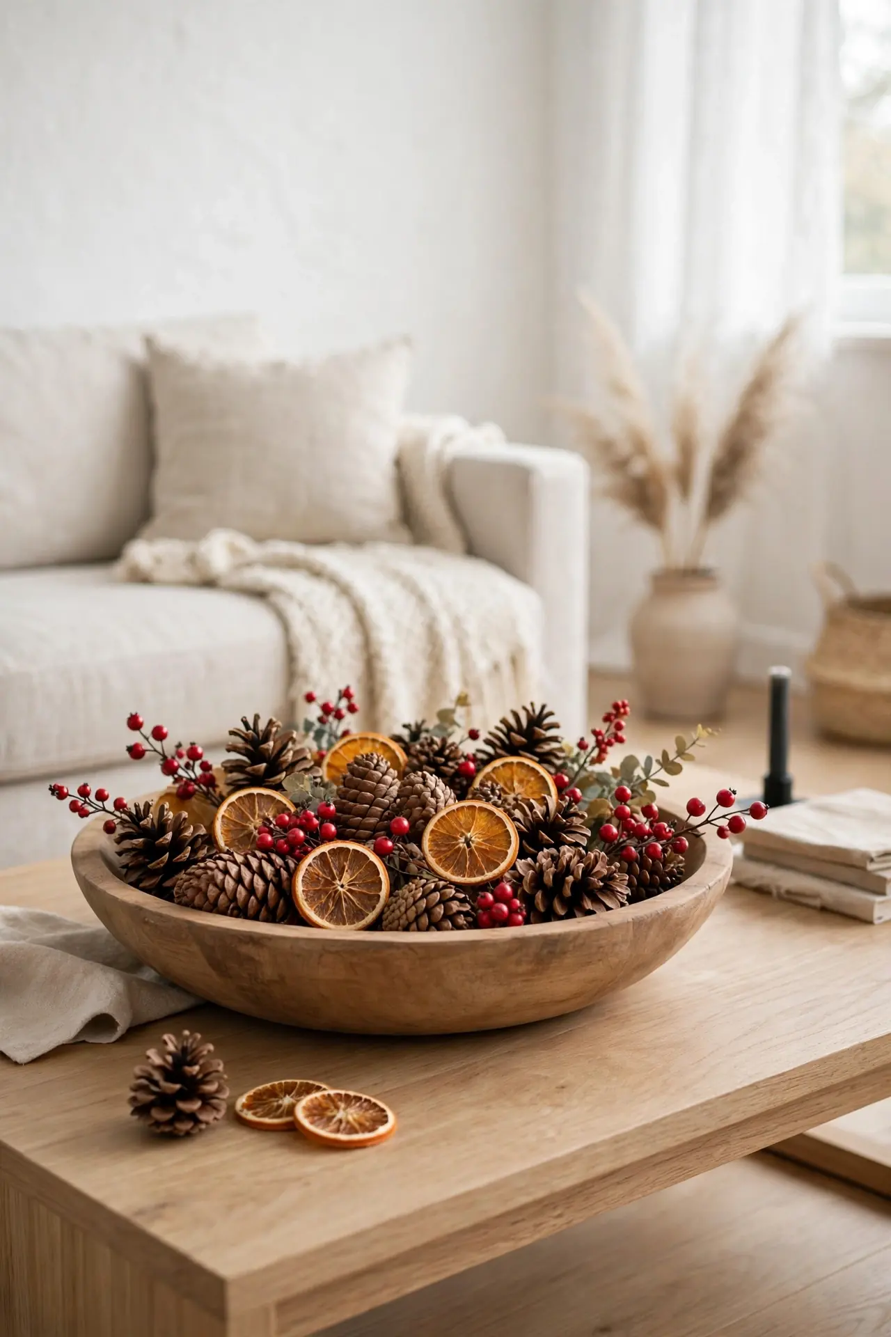 Pinecone Bowl Display