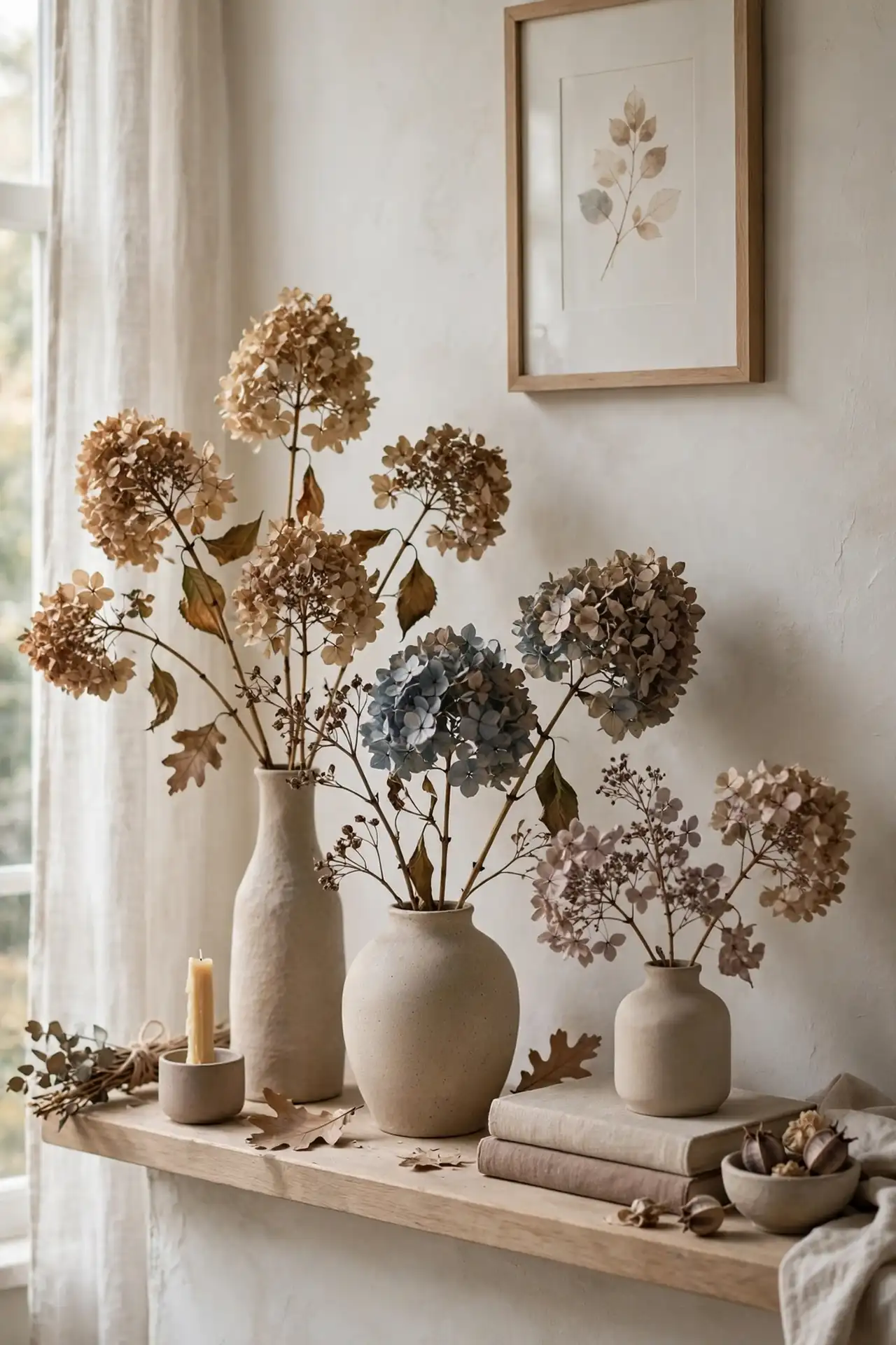 Dried Hydrangea Stems