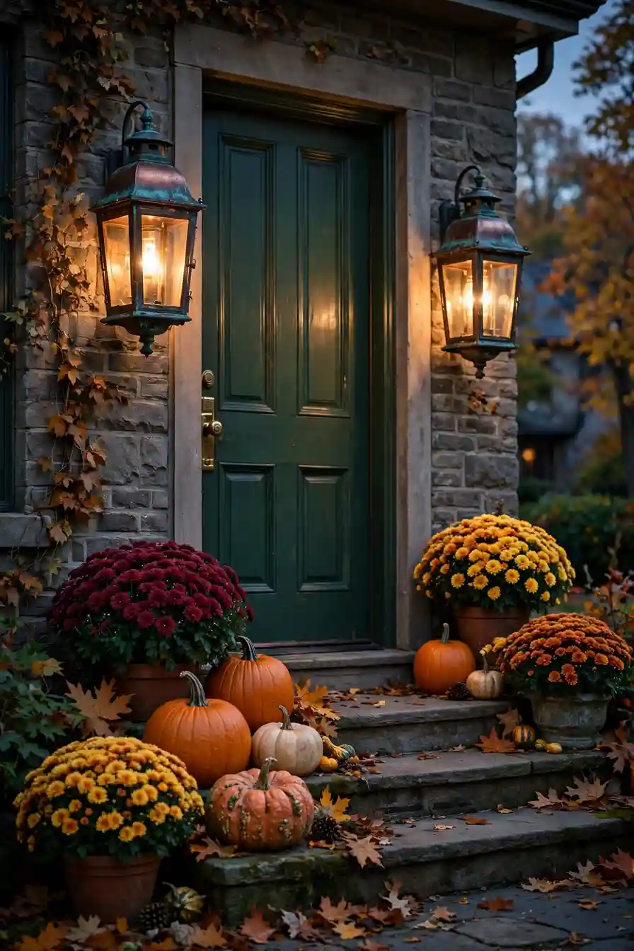 Copper Lantern Pair