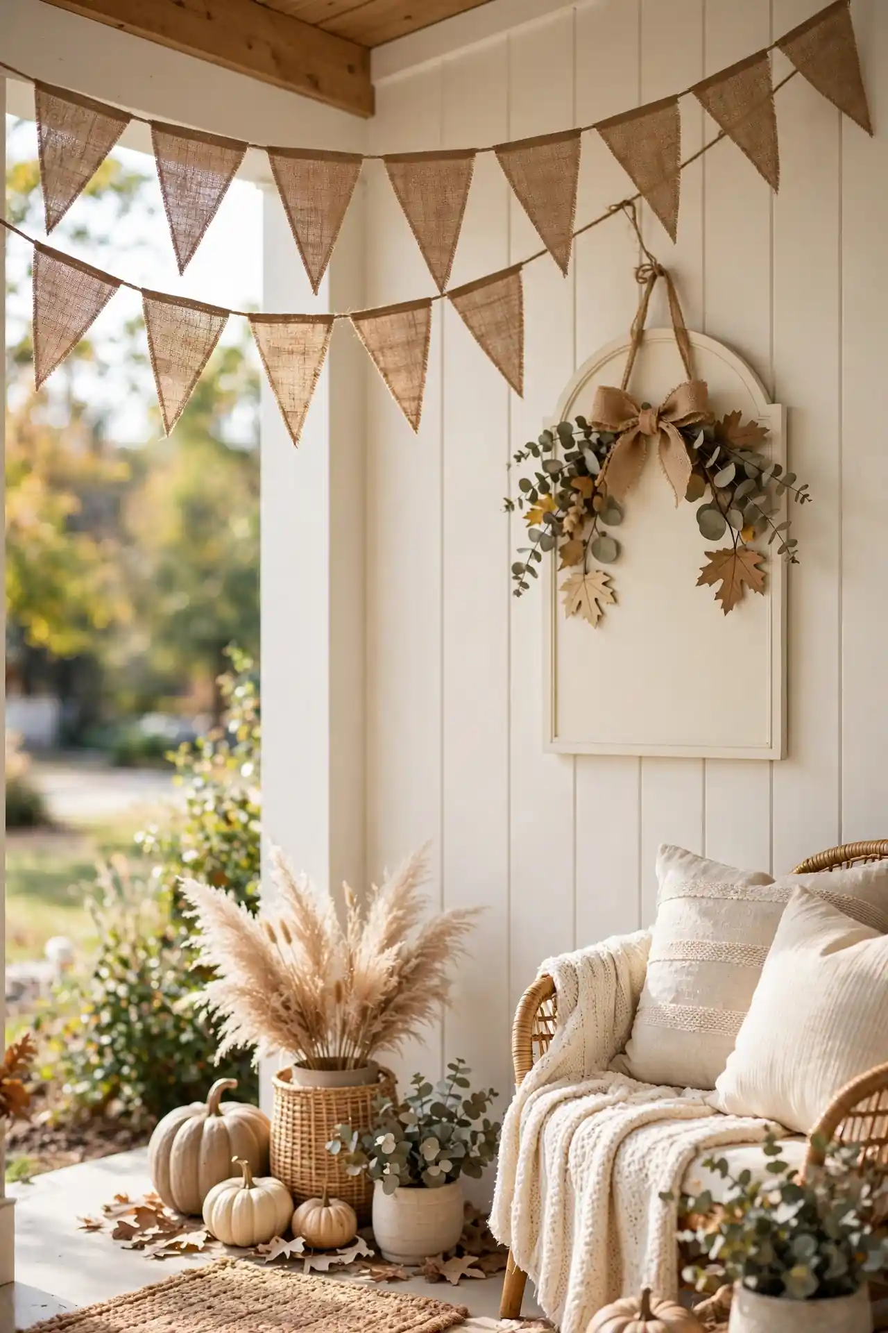 Burlap Banner Greeting