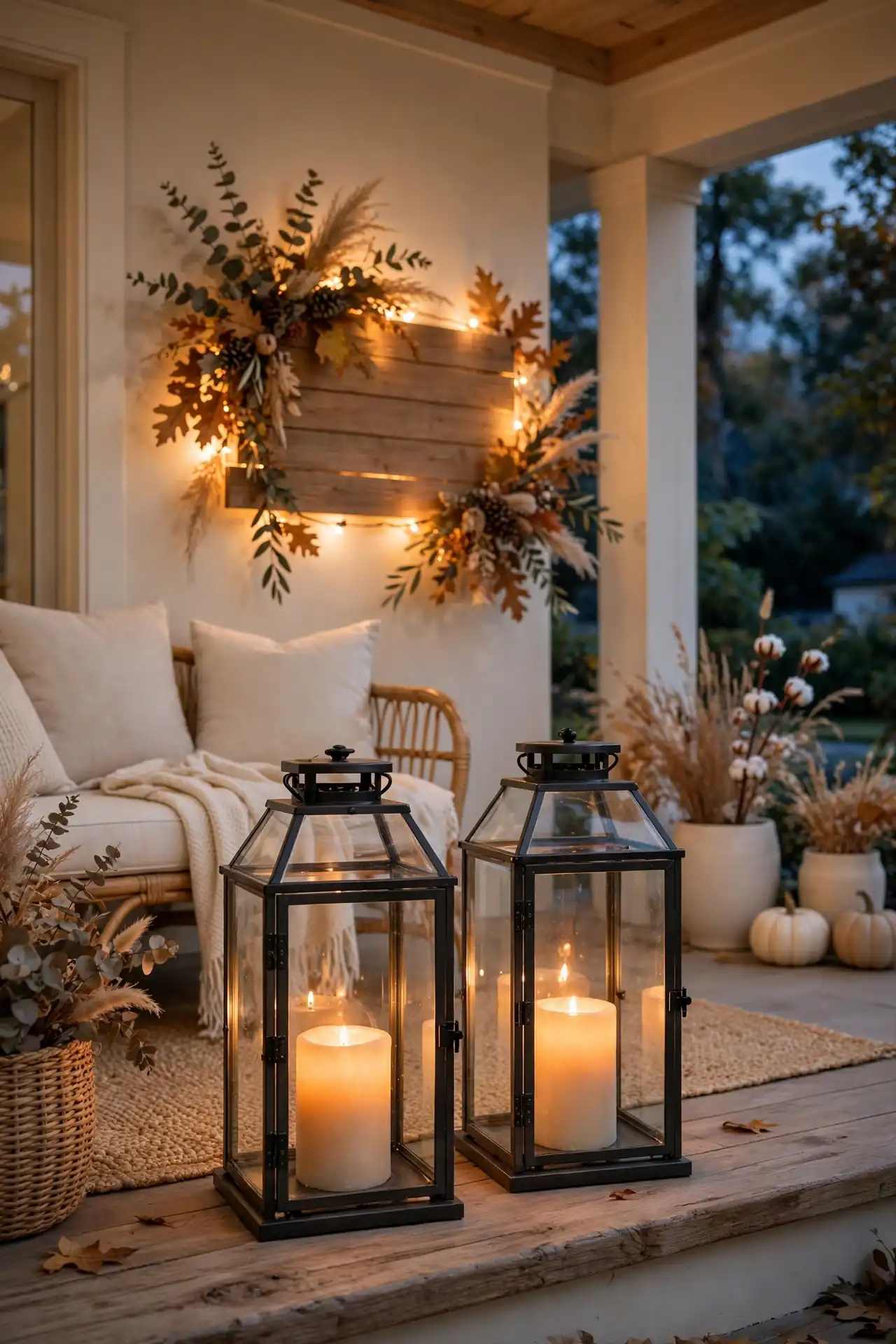 Candlelit Lantern Sign