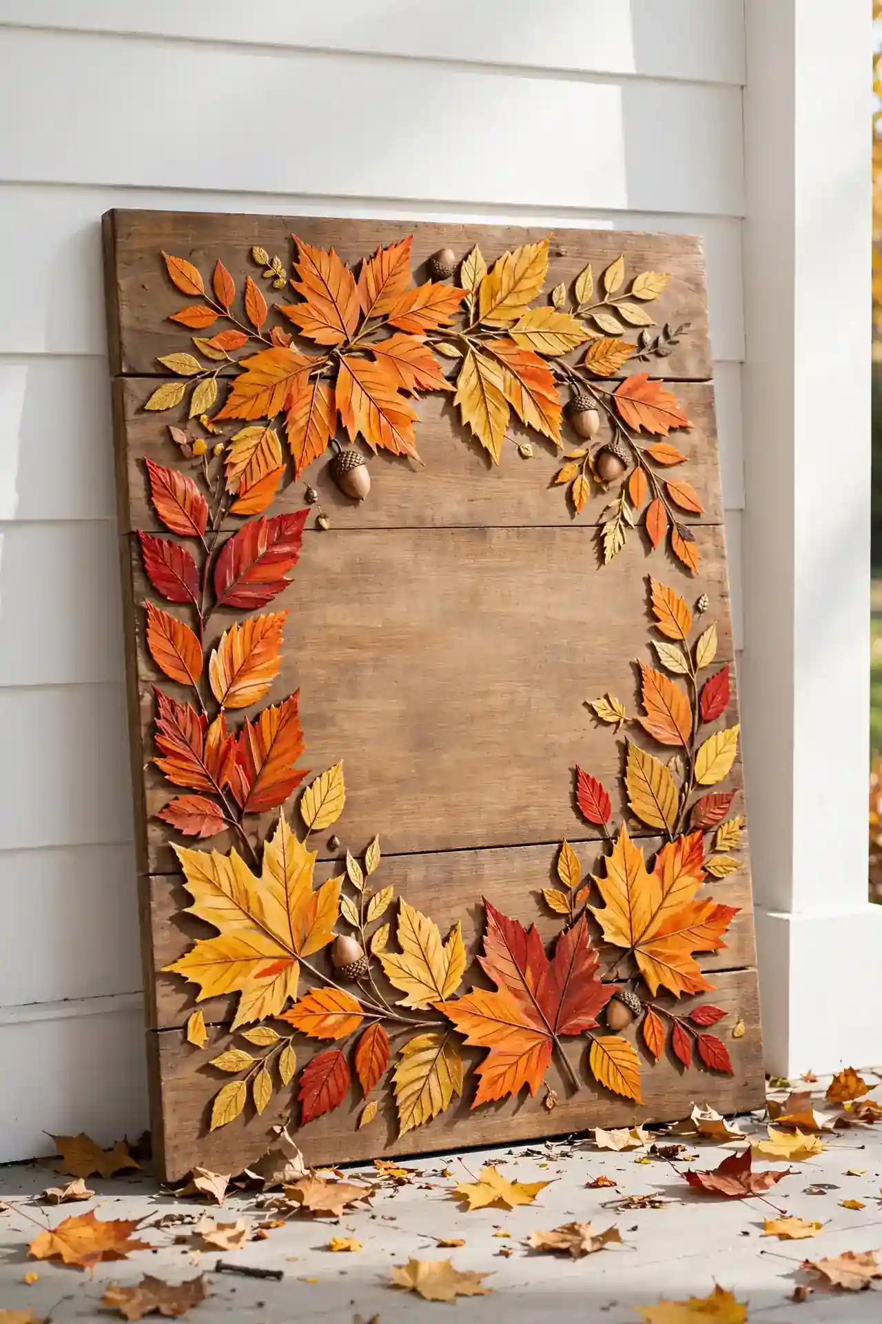 Painted Leaf Motif