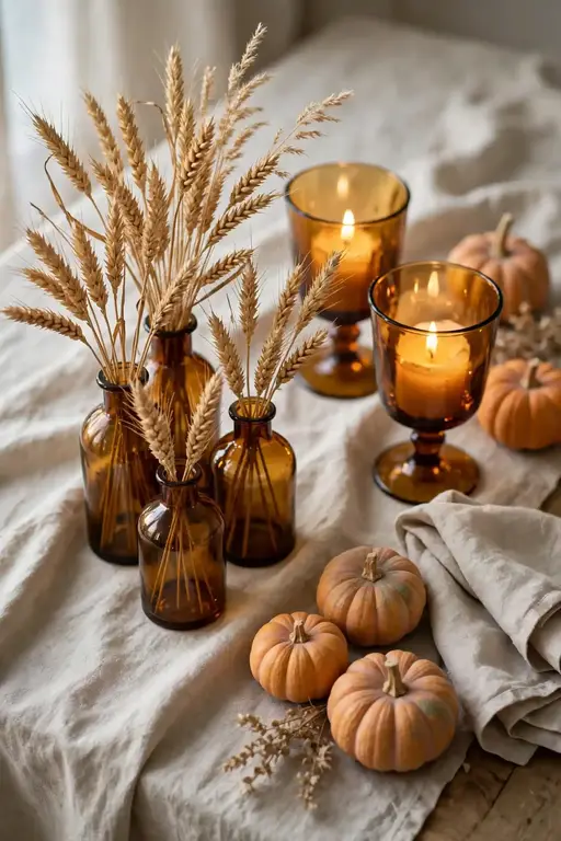 Amber Glass Accents