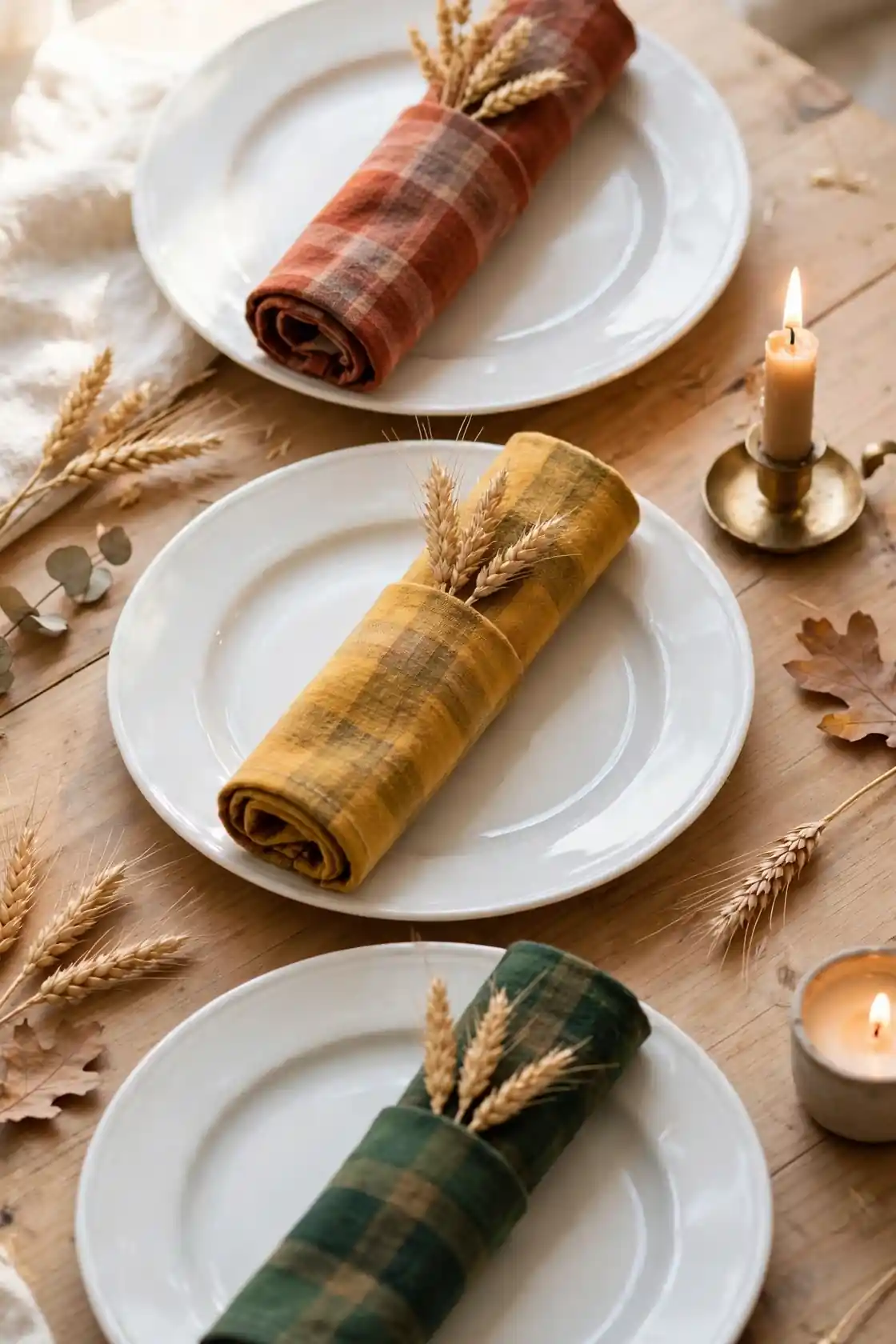 Plaid Napkin Fold