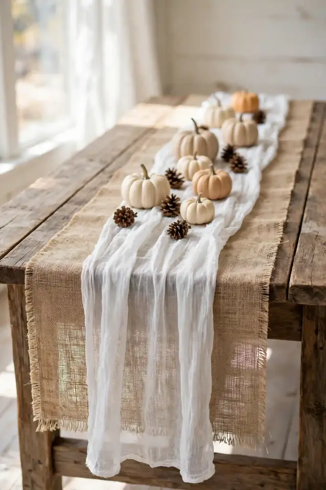 Burlap Table Runner