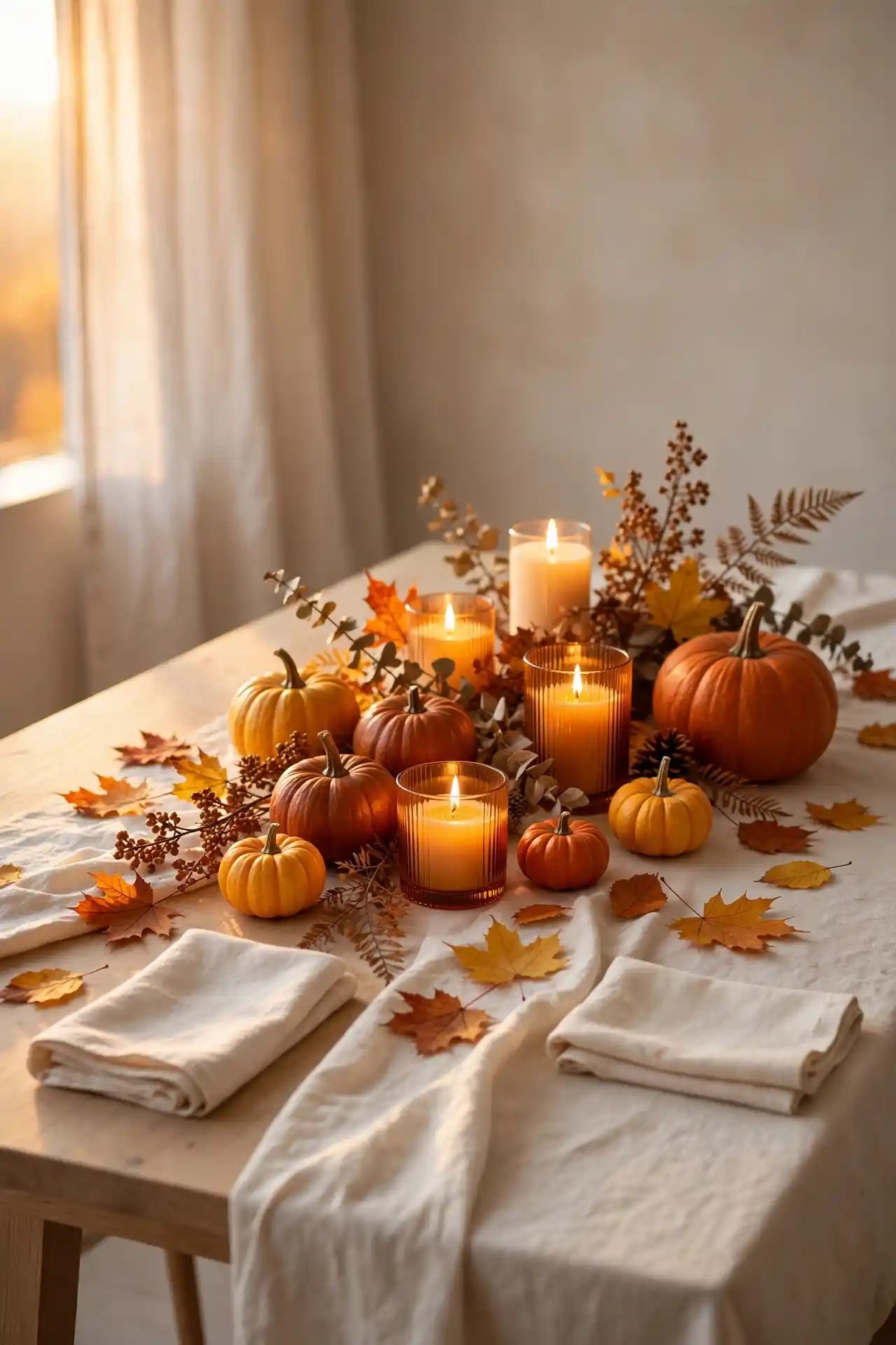 Sunset Hued Tablescape
