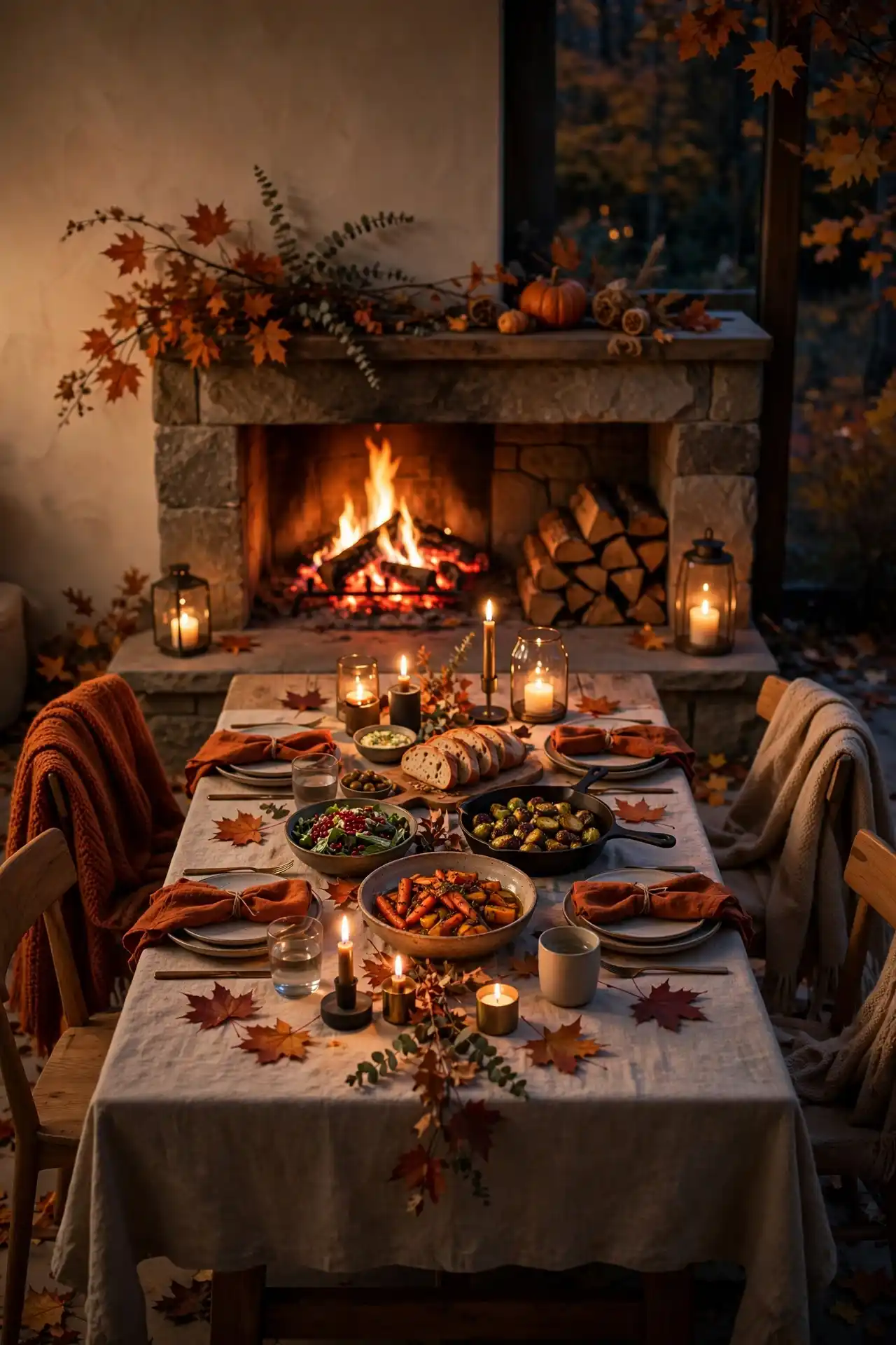 Fireside Feast Table
