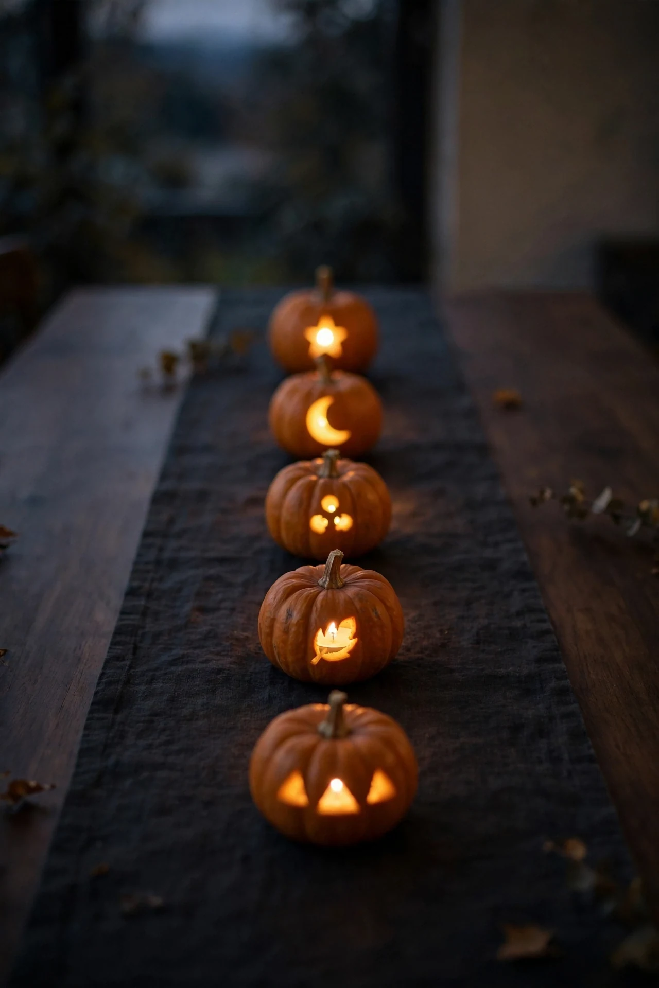 Carved Pumpkin Votives