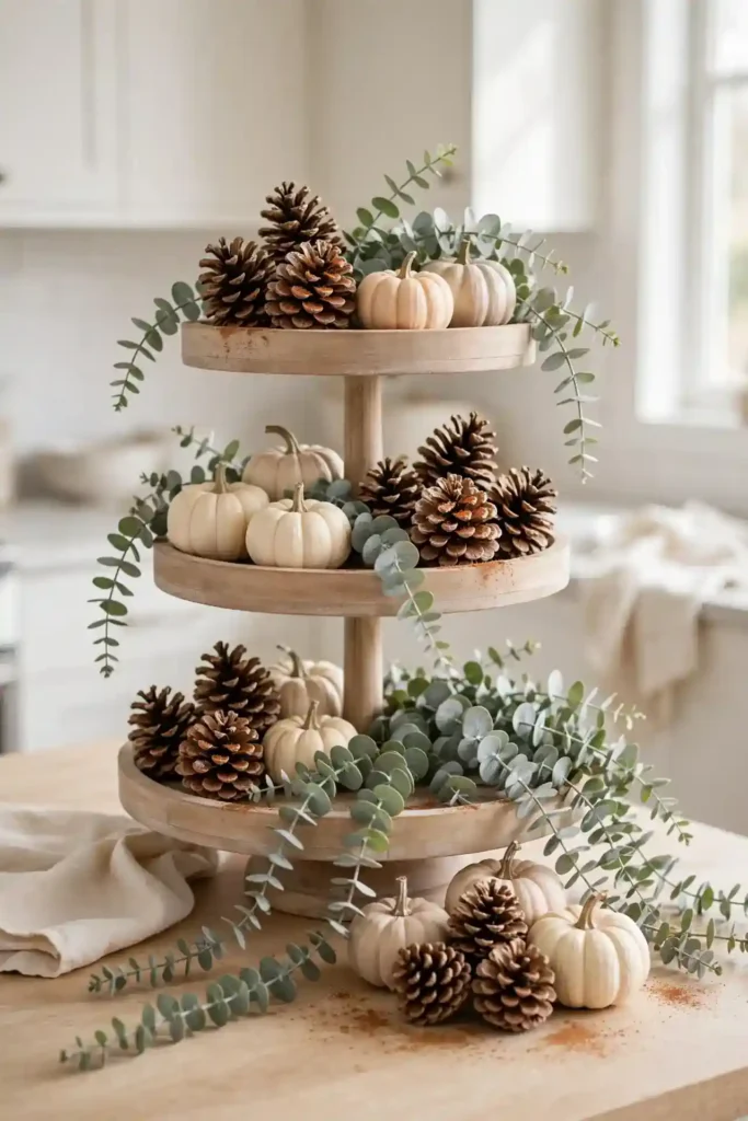 Eucalyptus and Pinecones