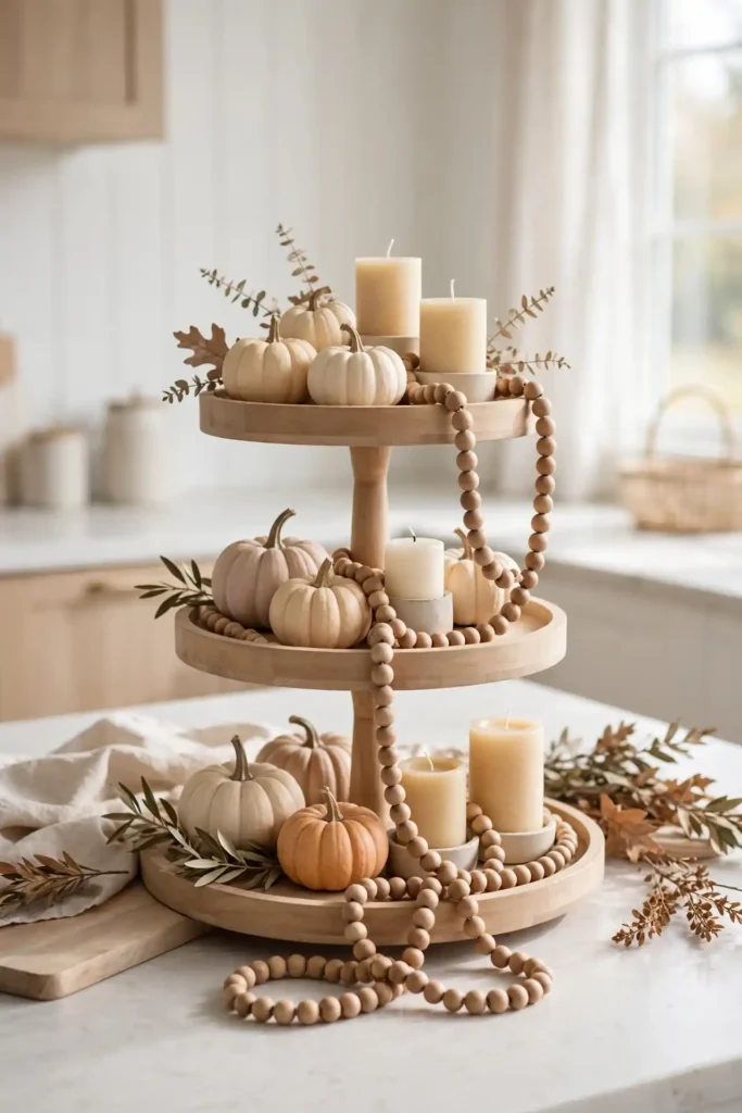 Wood Bead Strands