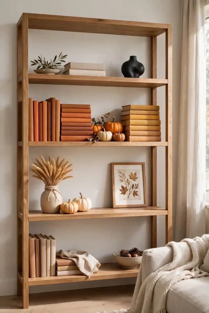 Bookshelf Autumn Nook