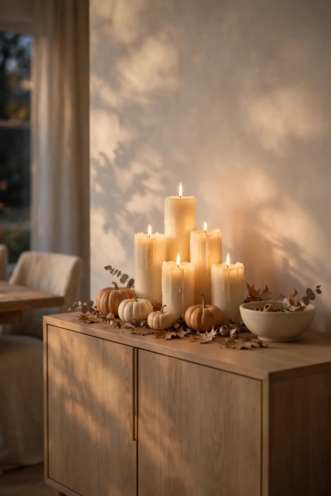 Sideboard Candle Glow