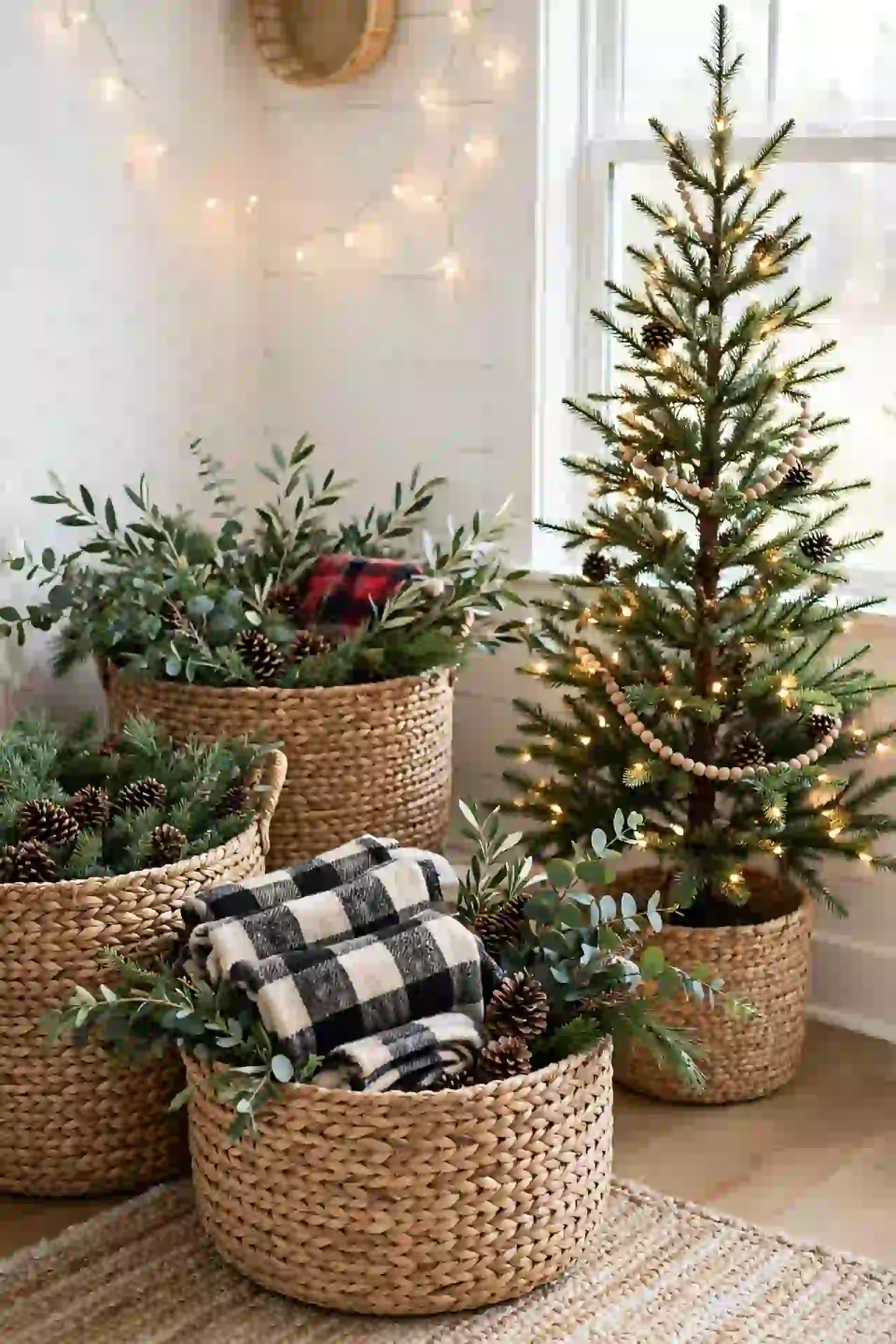 Snowy Village Mantel