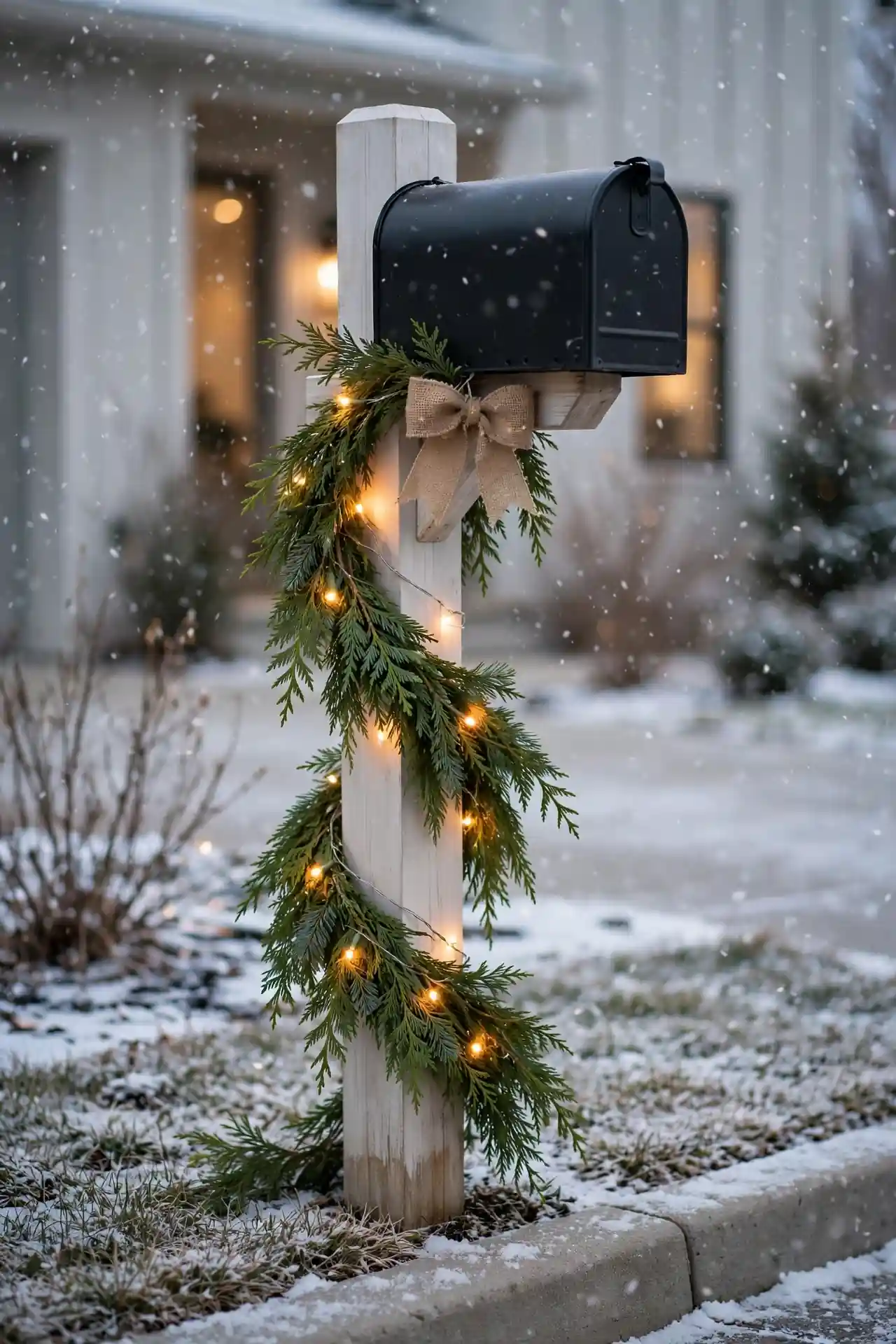Galvanized Mailbox Greenery