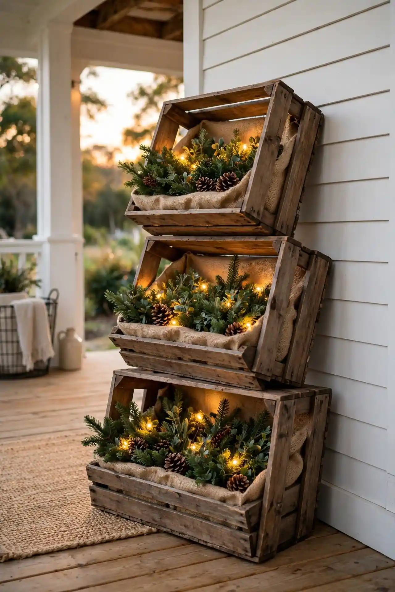 Wooden Crate Towers