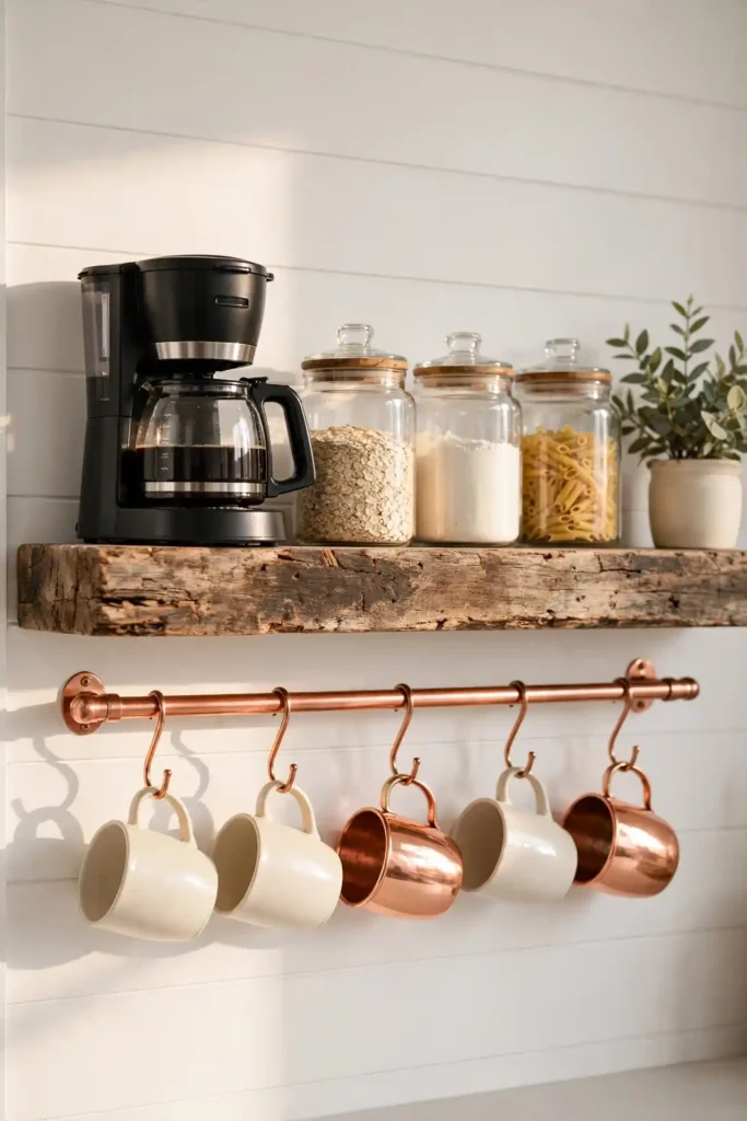 Copper Mug Rail