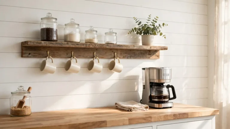 farmhouse coffee bar ideas