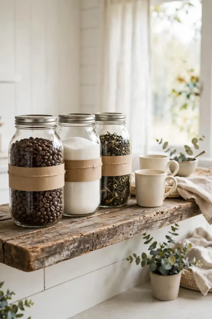 Mason Jar Storage