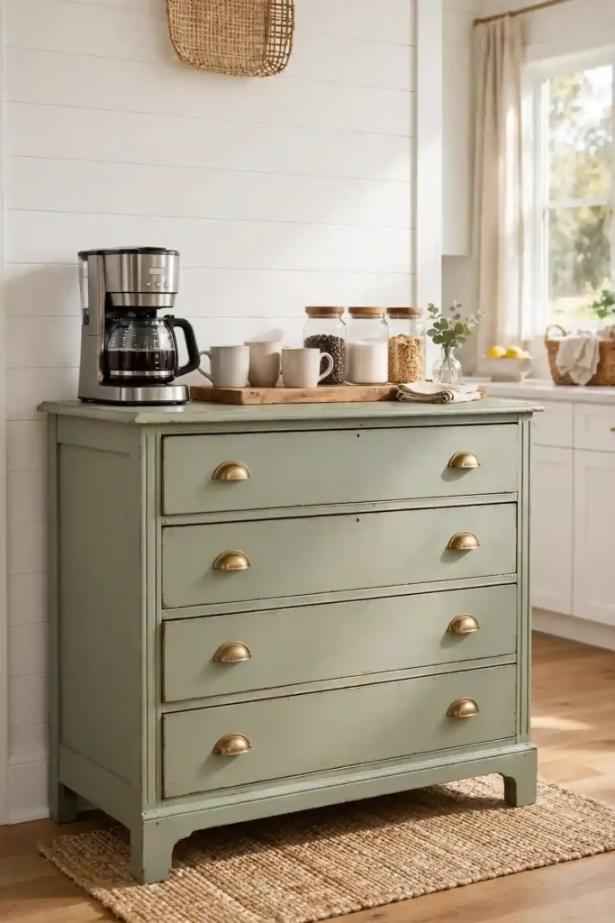 Repurposed Dresser Bar