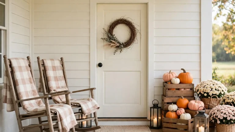 farmhouse fall porch decor ideas