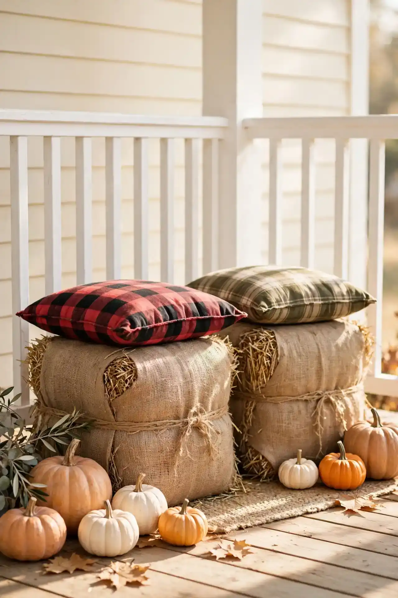 Straw Bale Seating