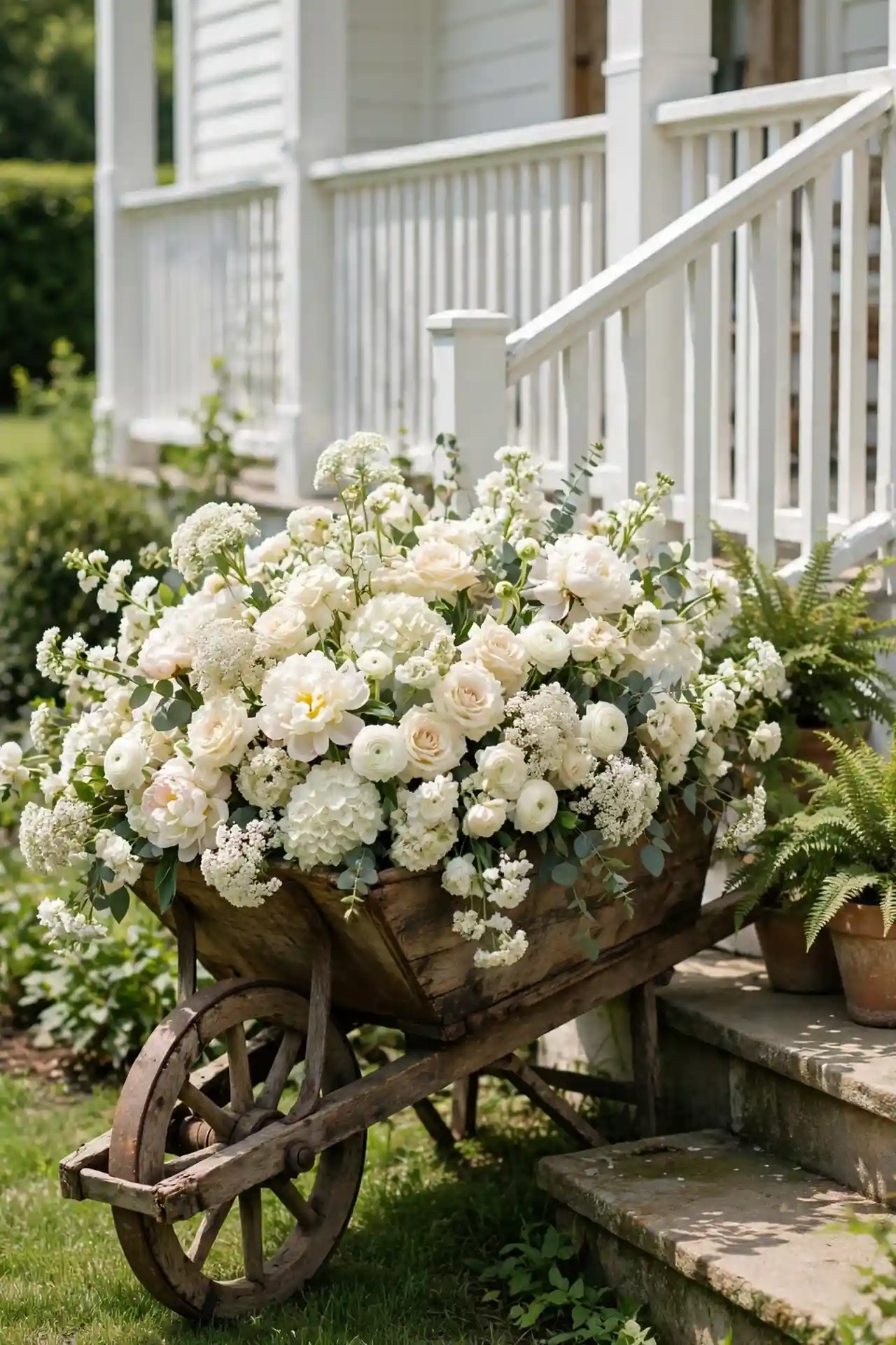 Vintage Wheelbarrow Planter