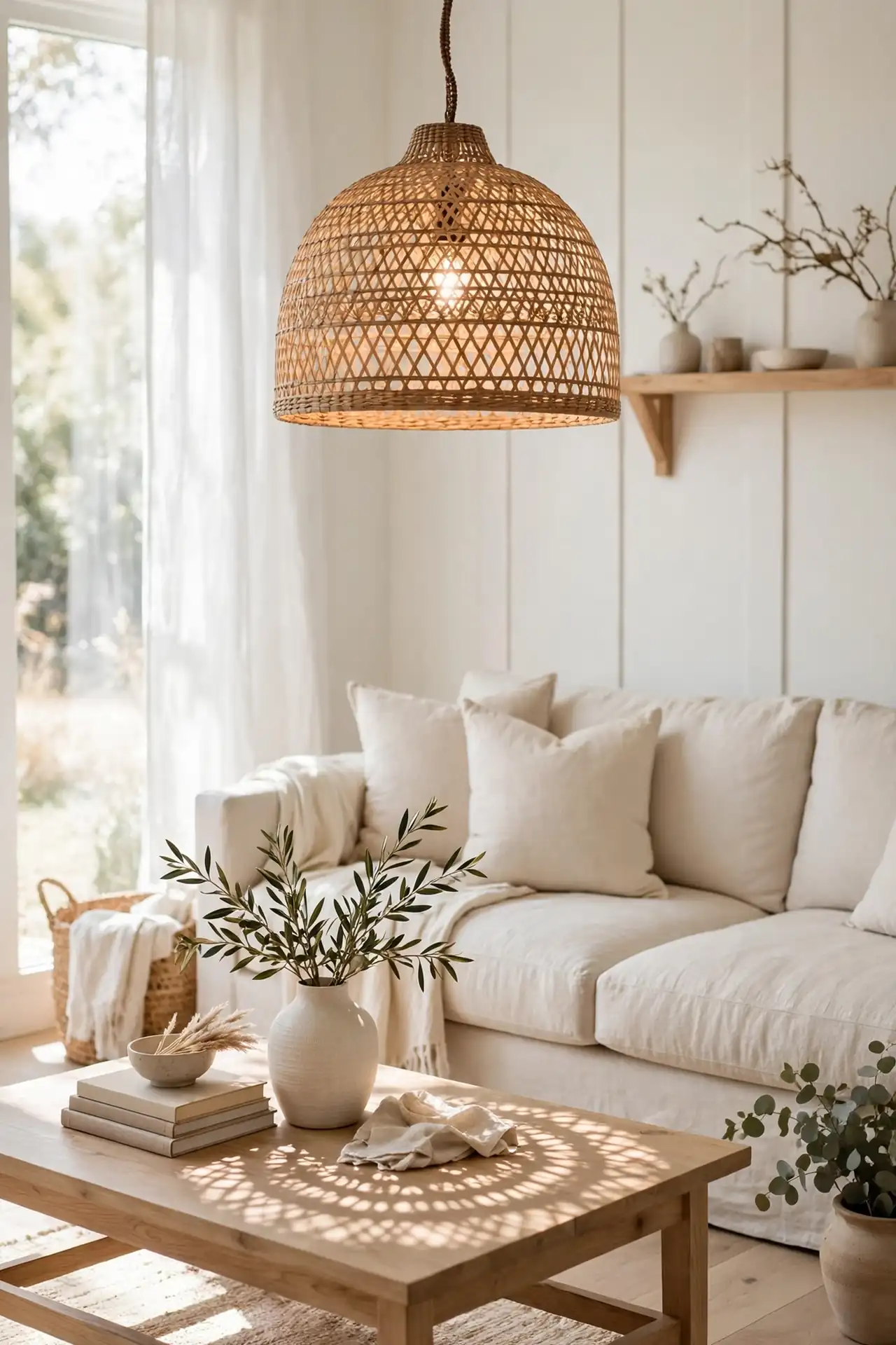 Rattan Pendant Light